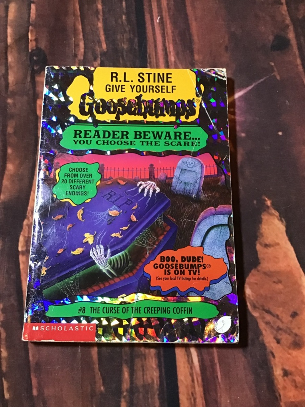 R.L Stine goosebumps #8 the curse of the creeping coffin paperback